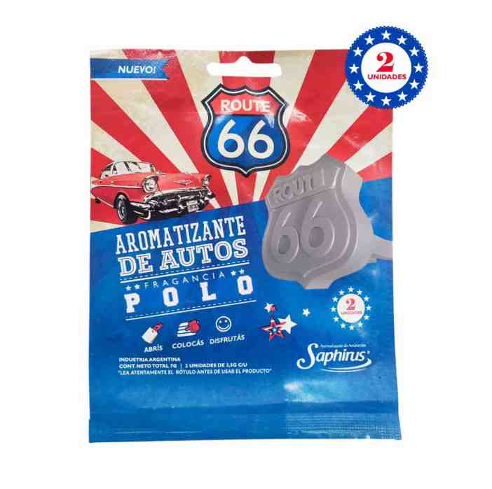 SAPHIRUS POLO AROMATIZANTE DE AUTOS X2 UNIDADES